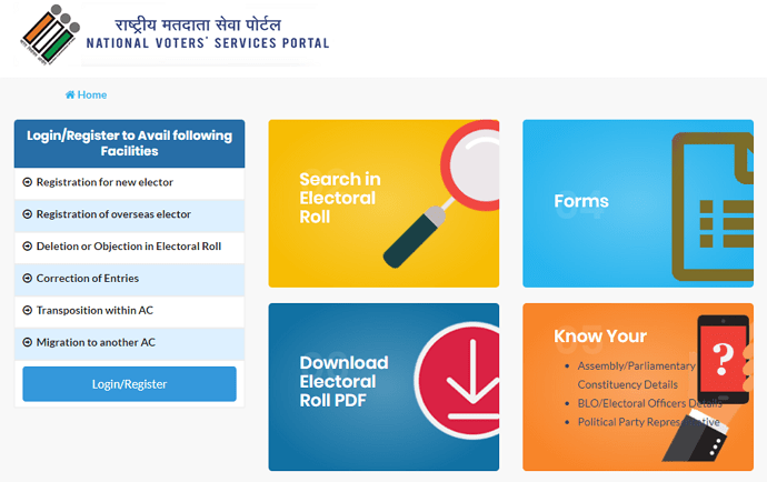 change address in voter id card