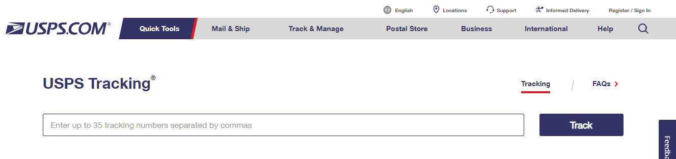 united states postal service tracking numbee