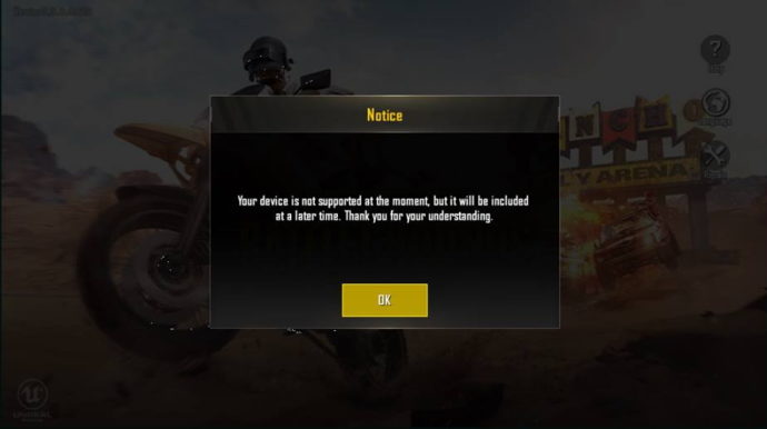 pubg mobile device not supported